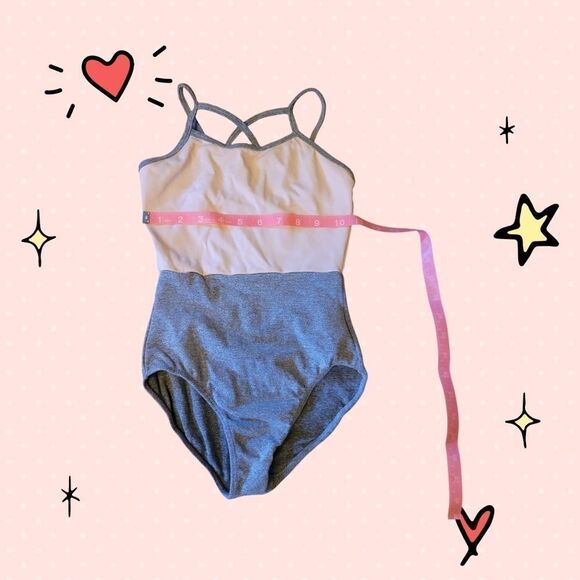 Little Girl's Dance Leotard By So Danca Size 12-14 / 2A - Picture 3 of 8